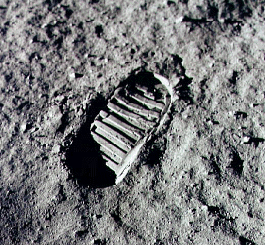 Footstep in the Moon